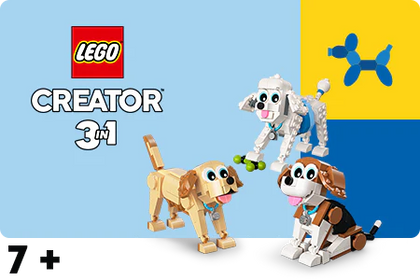 LEGO Creator 3 in 1 7+ nupu ikoon