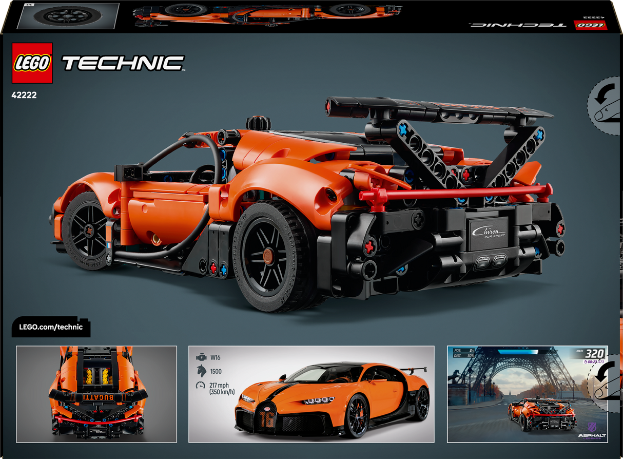 LEGO Technic Bugatti Chiron Pur Sport Hyper auto 42222L