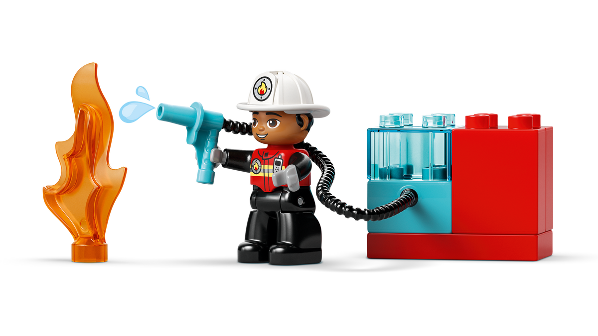 LEGO DUPLO Tuletõrjeauto vooliku ja tuletõrjujaga 10473L