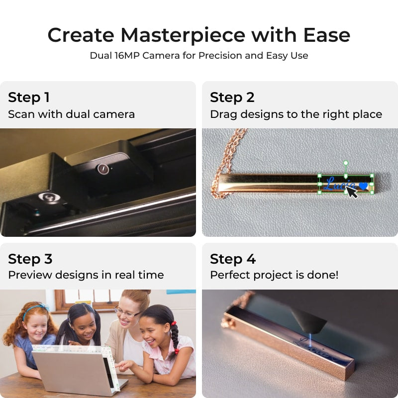 xTool P2S 55W töölaua CO2 laserlõikuri hariduskomplekt P1030632-EDU