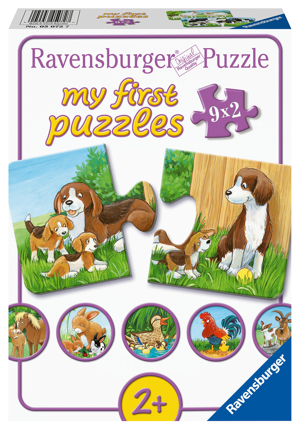 Ravensburger minu esimene pusle 9x2 tk Taluloomad
050727V