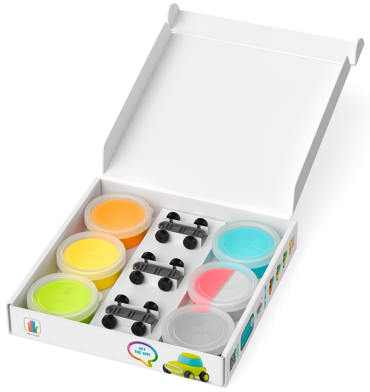 HEY CLAY voolimismass Öko autod ratastega 60901E