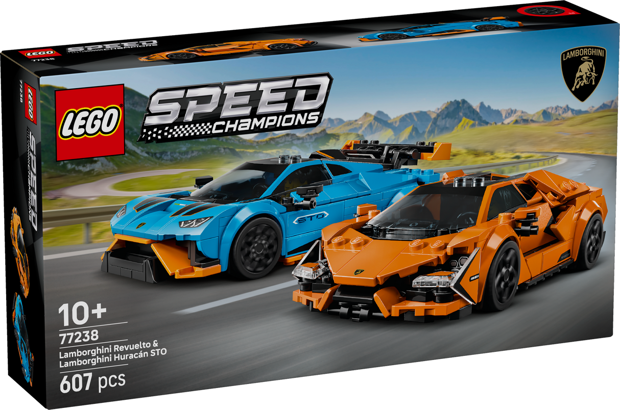 LEGO Speed Champions Lamborghini Revuelto ja Huracán STO 77238L
