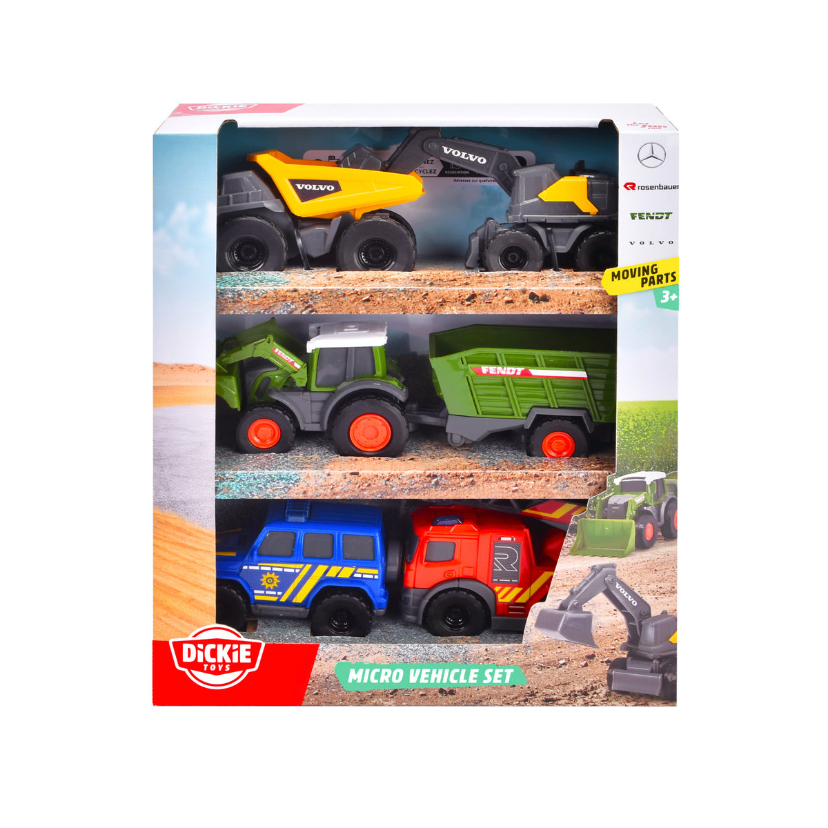 Dickie Toys mänguautode komplekt – 5 erinevat 203742016B