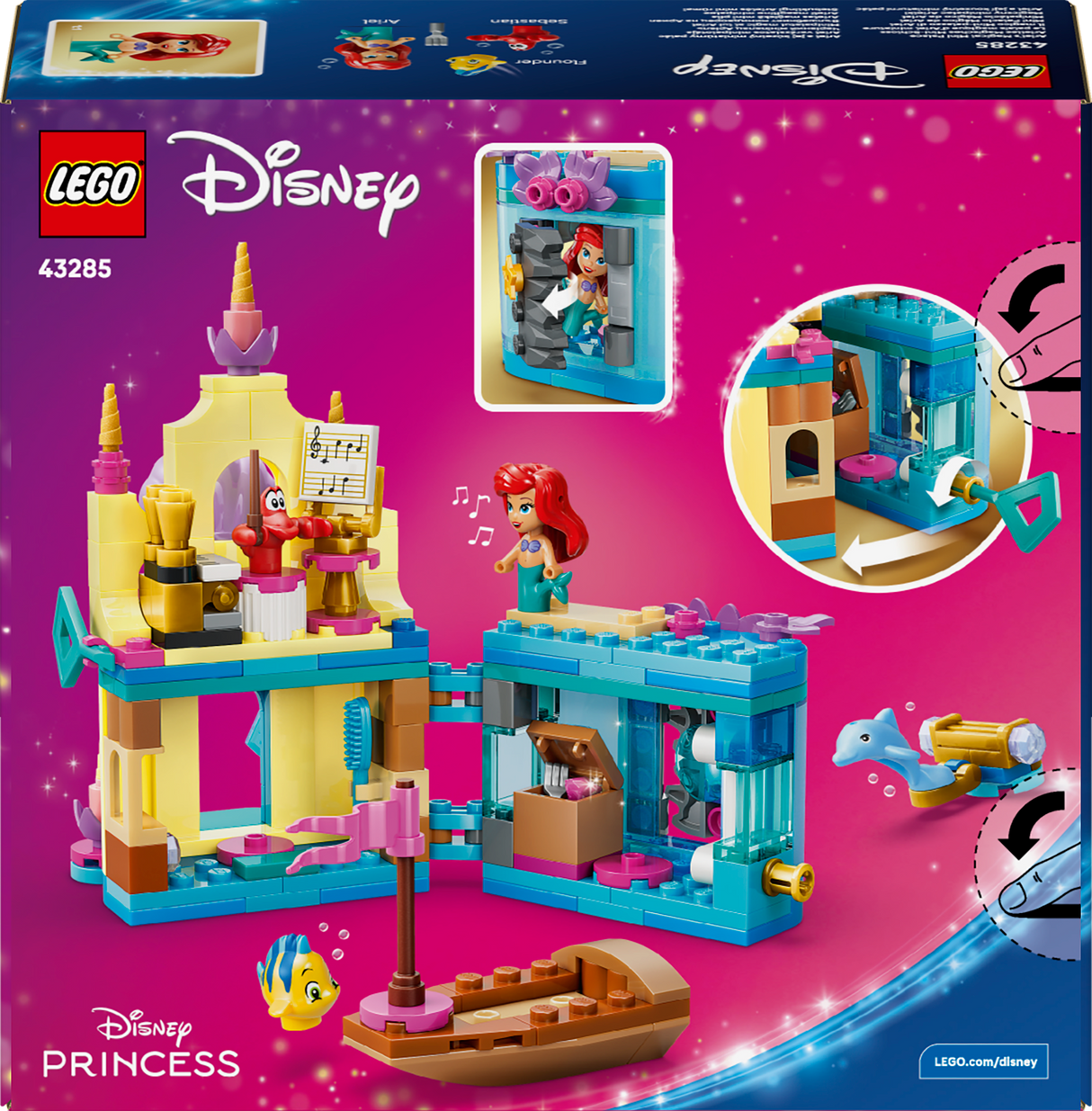LEGO Disney Arieli maagiline minipalee 43285L