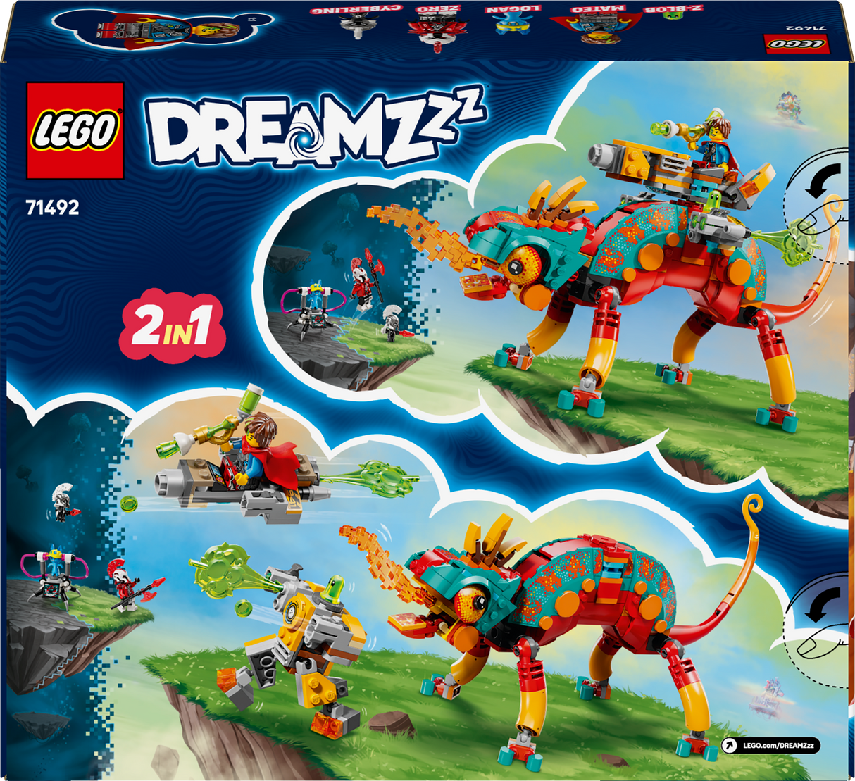 LEGO Dreamzzz Mateo tulekameeleon 71492L
