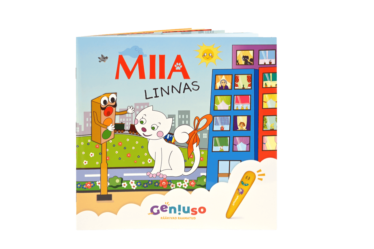 Geniuso MIIA rääkivad raamatud "Talus", "Linnas" ja kandekott 045208G