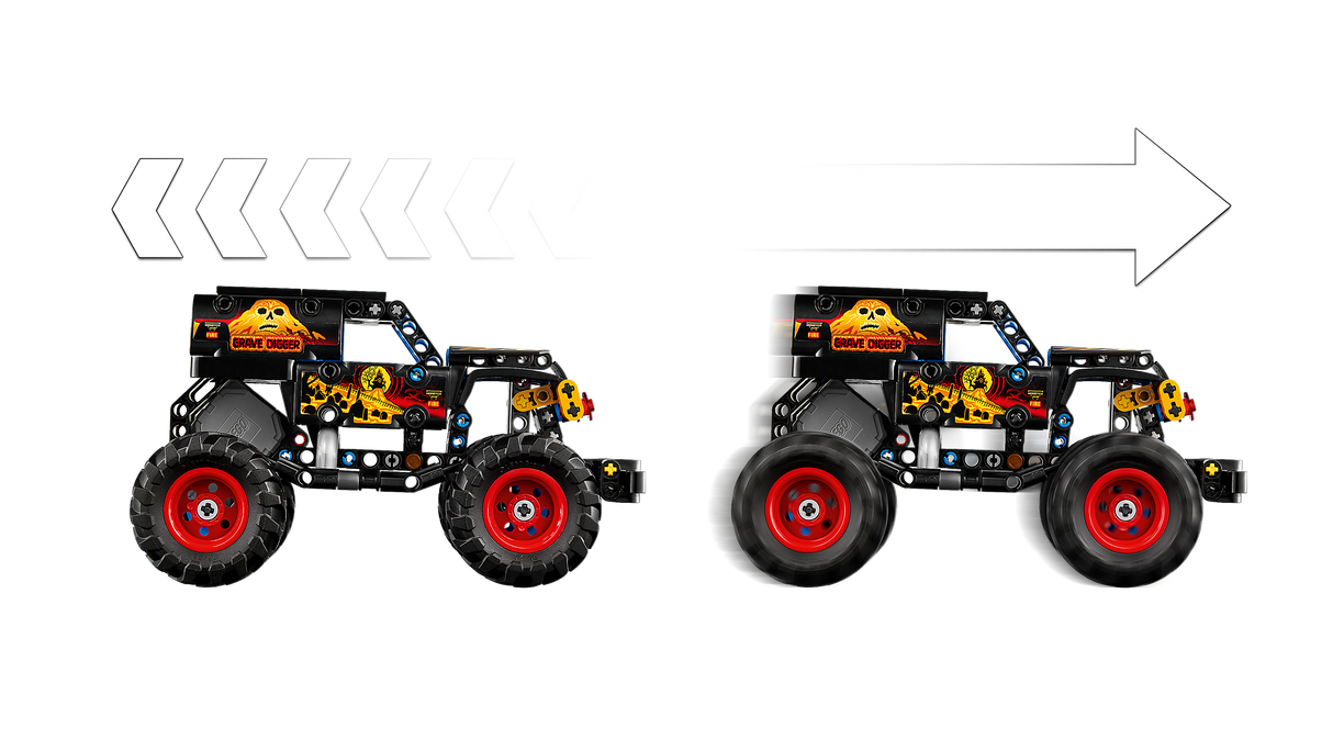 LEGO Technic Monster Jam Grave Digger tuli ja jää 42219L