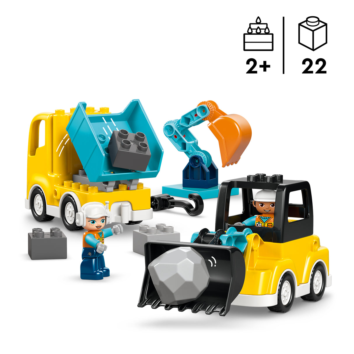 LEGO DUPLO Kolm ühes ehitusmasinad 10475L