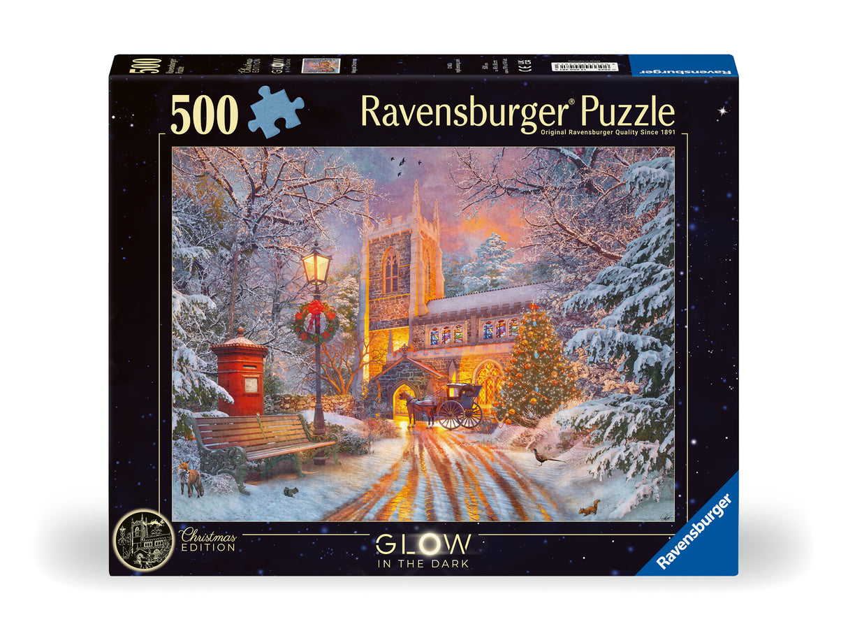 Ravensburger pimedas helendav pusle 500 tk Maagiline jõuluaeg
12000481V