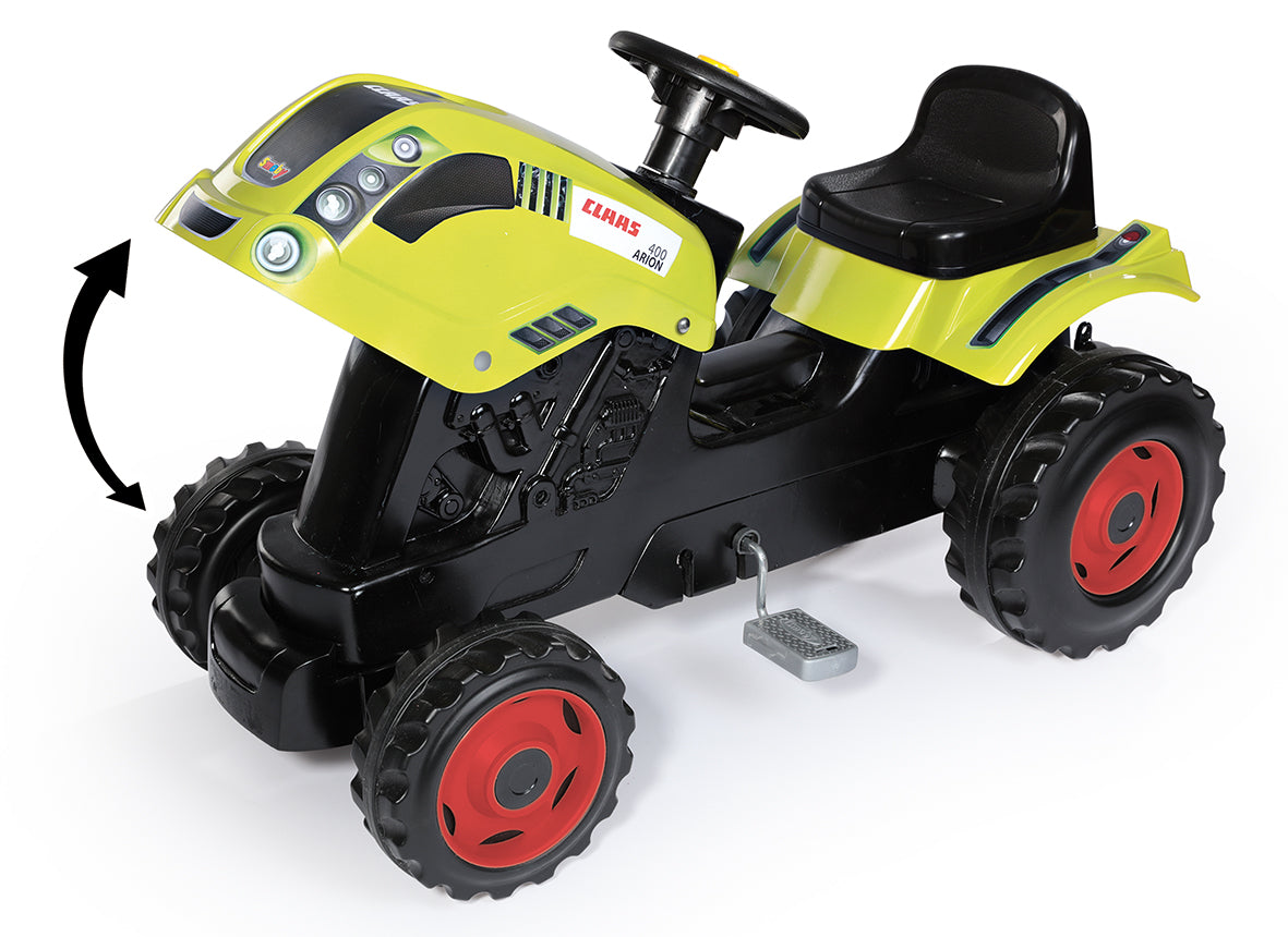 Smoby pealeistutav pedaalidega lastetraktor Claas Farmer XL järelkäruga 710114S