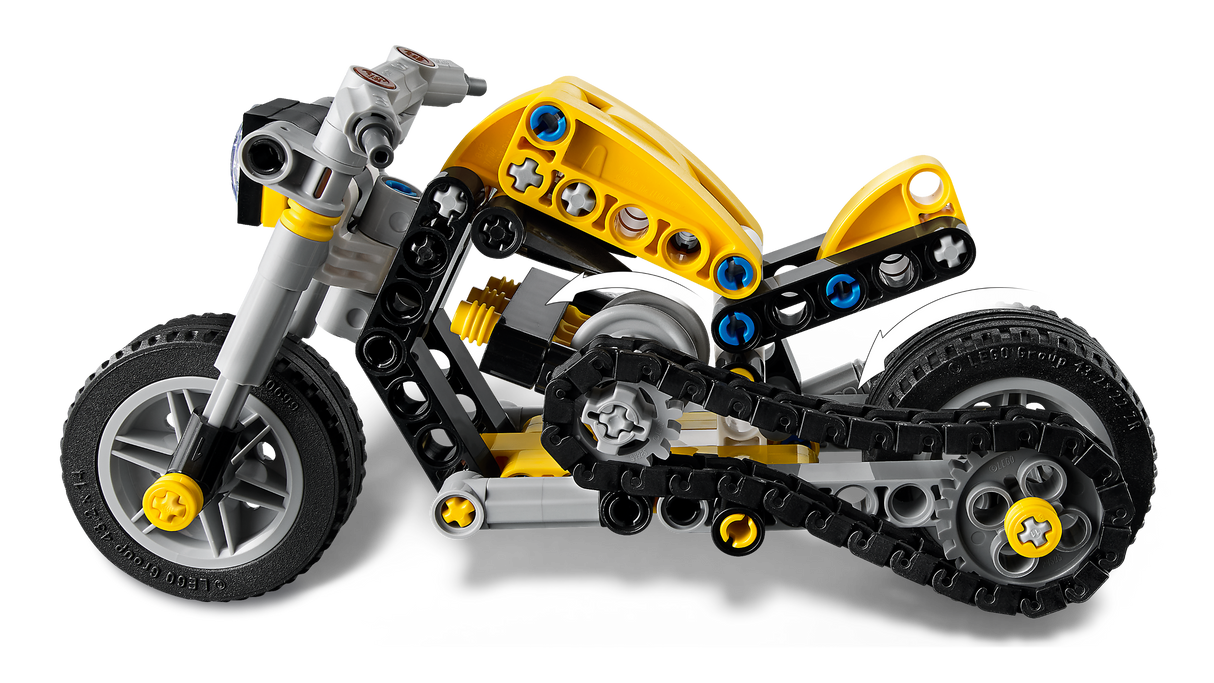 LEGO Technic Kollane mootorratas 42225L