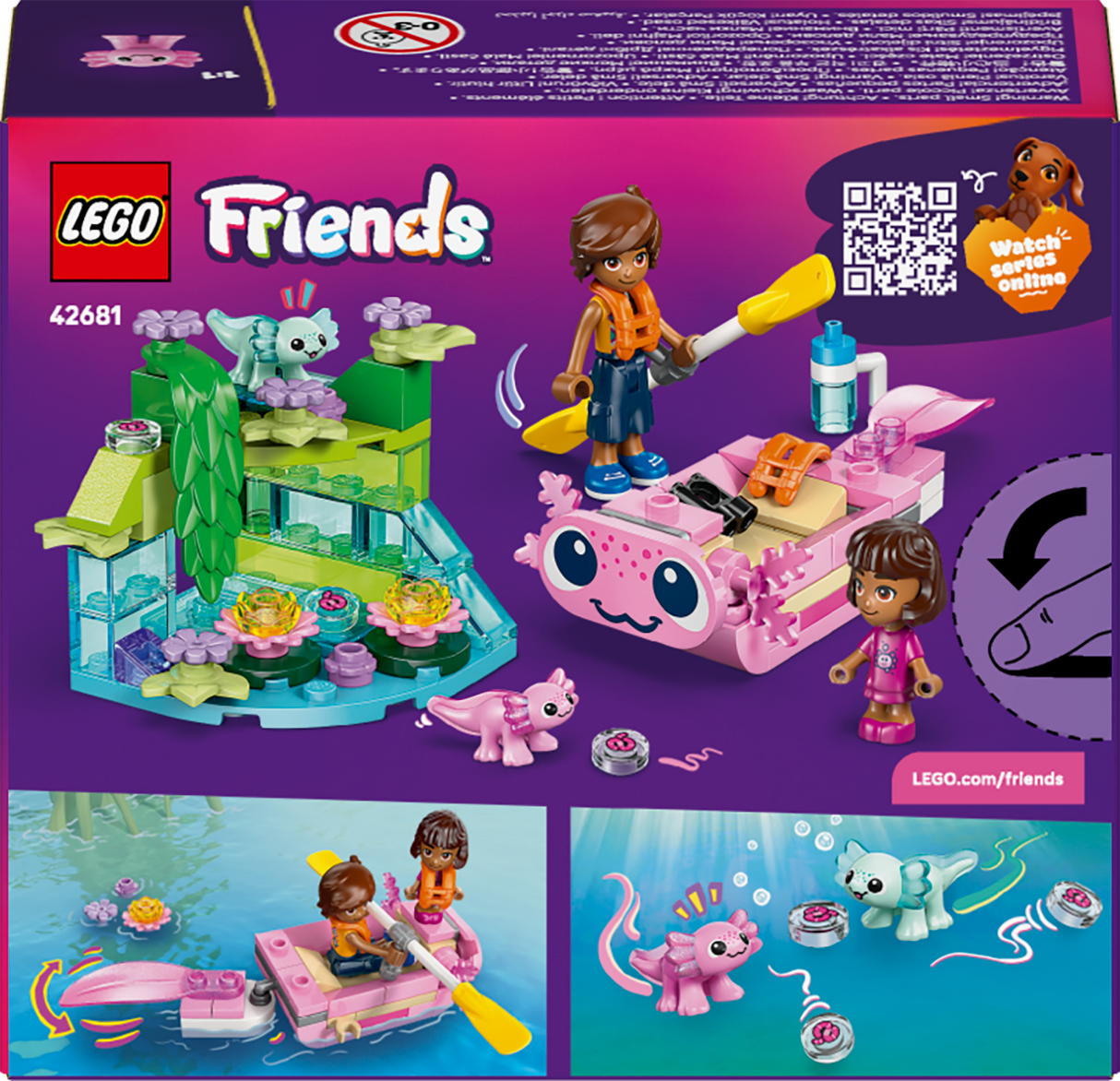 LEGO Friends Aksolotli seiklustepaat 42681L