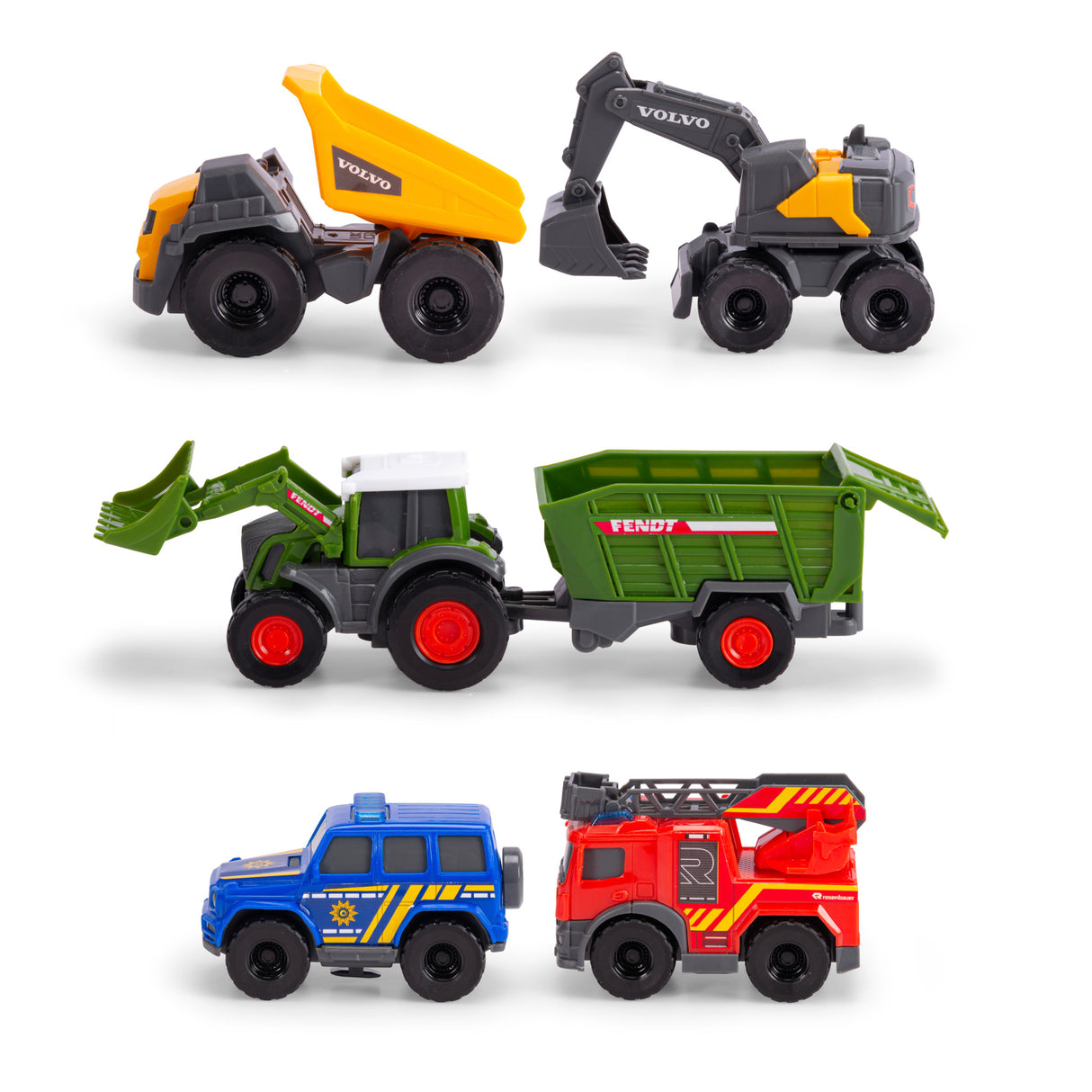 Dickie Toys mänguautode komplekt – 5 erinevat 203742016B