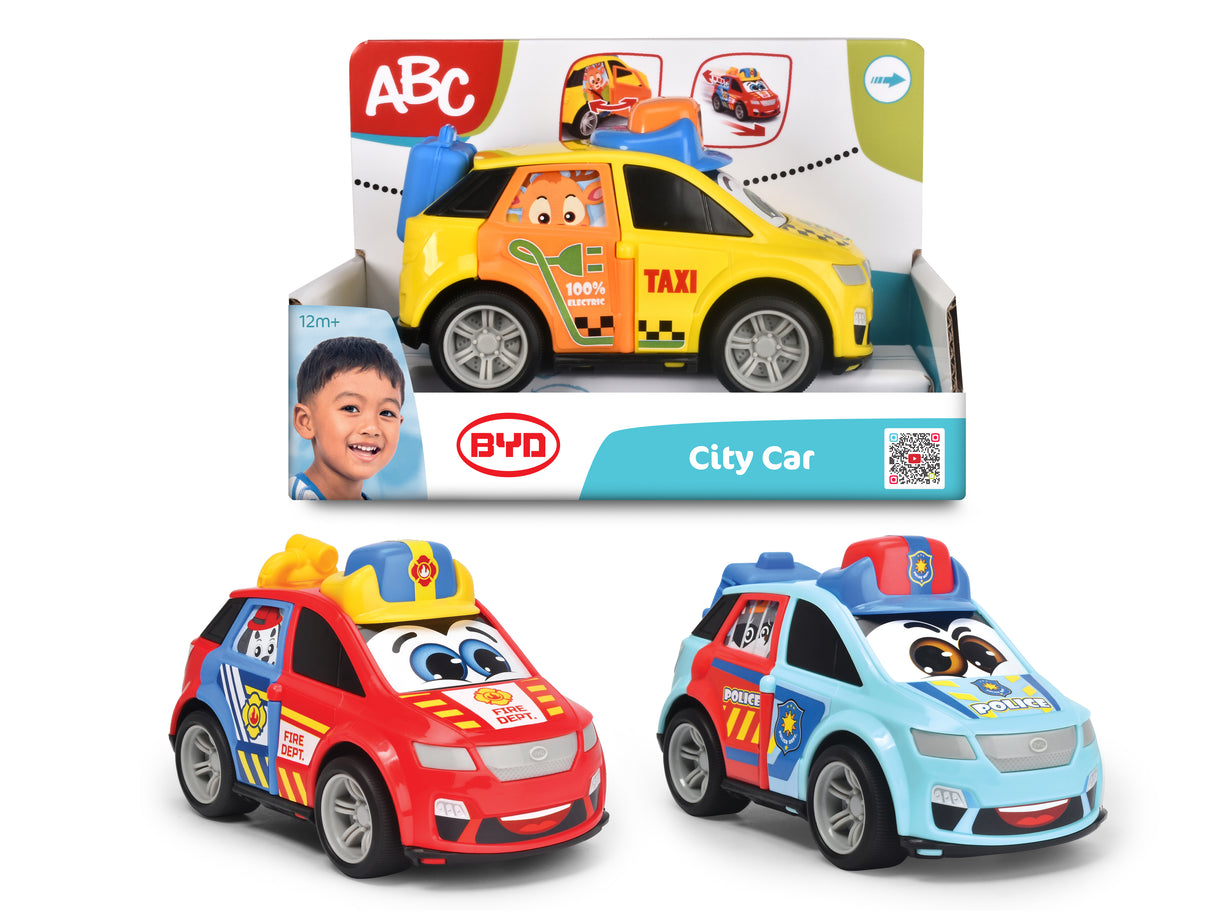Dickie Toys ABC BYD linna autod 3 erinevat 204112002B