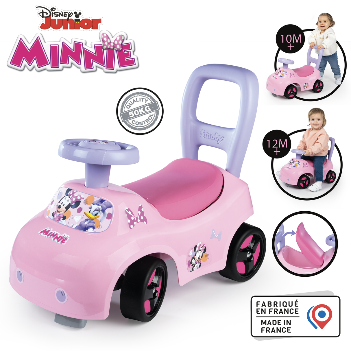 Smoby pealeistutav auto: Minnie 720544S