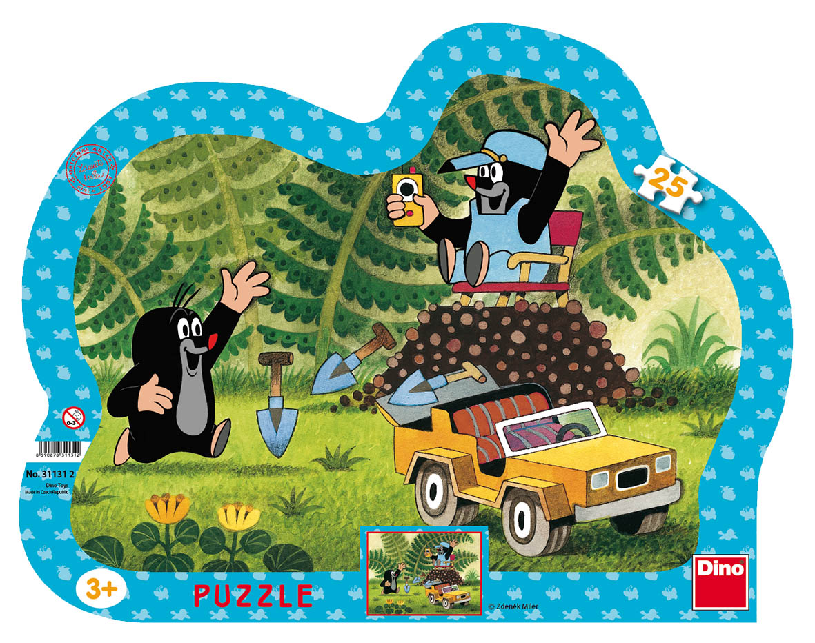 Dino siluett plaatpusle 25 tk: Mutt autoga
31131D