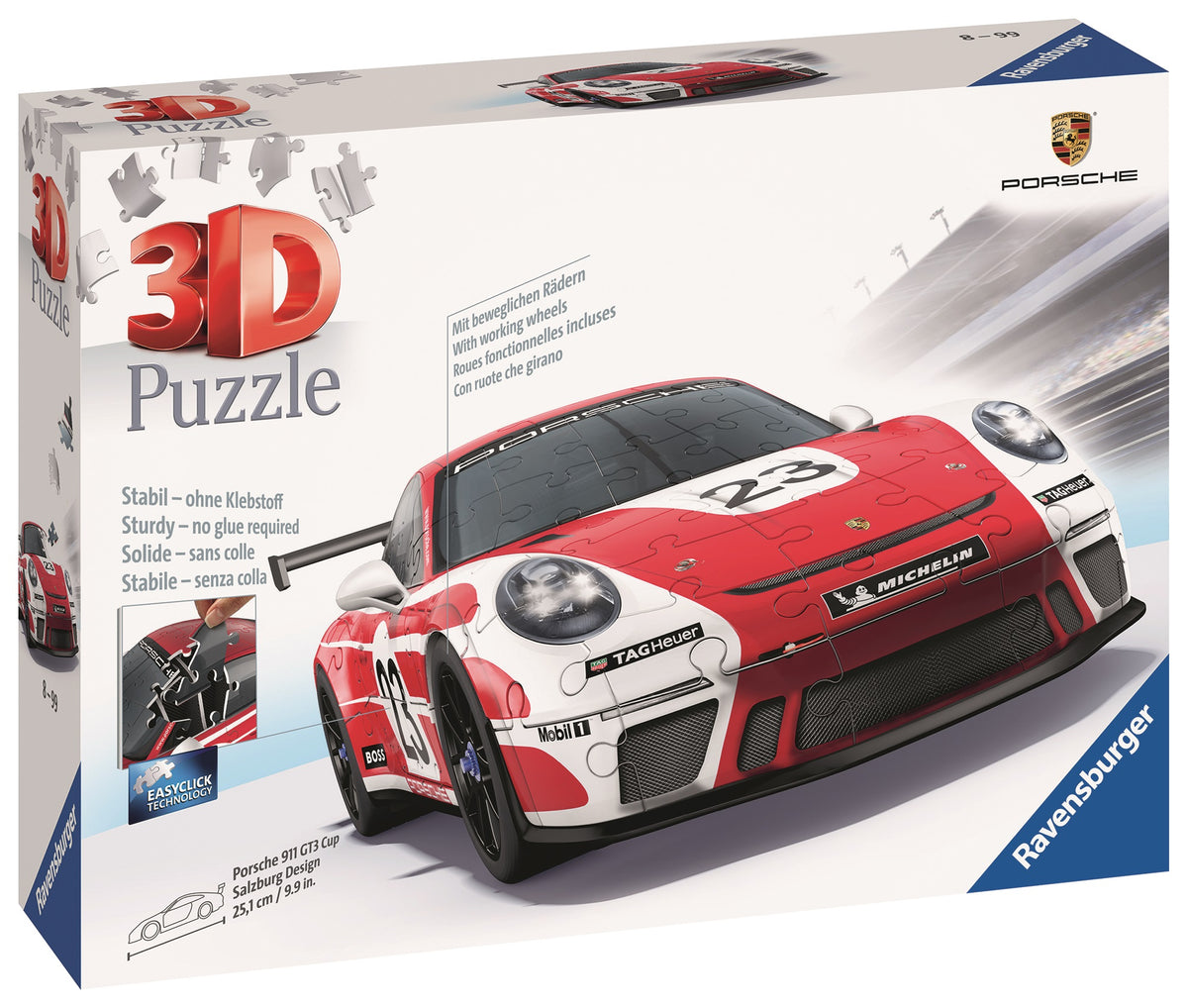 Ravensburger 3D pusle Porsche 911 GT3 Cup
115587V
