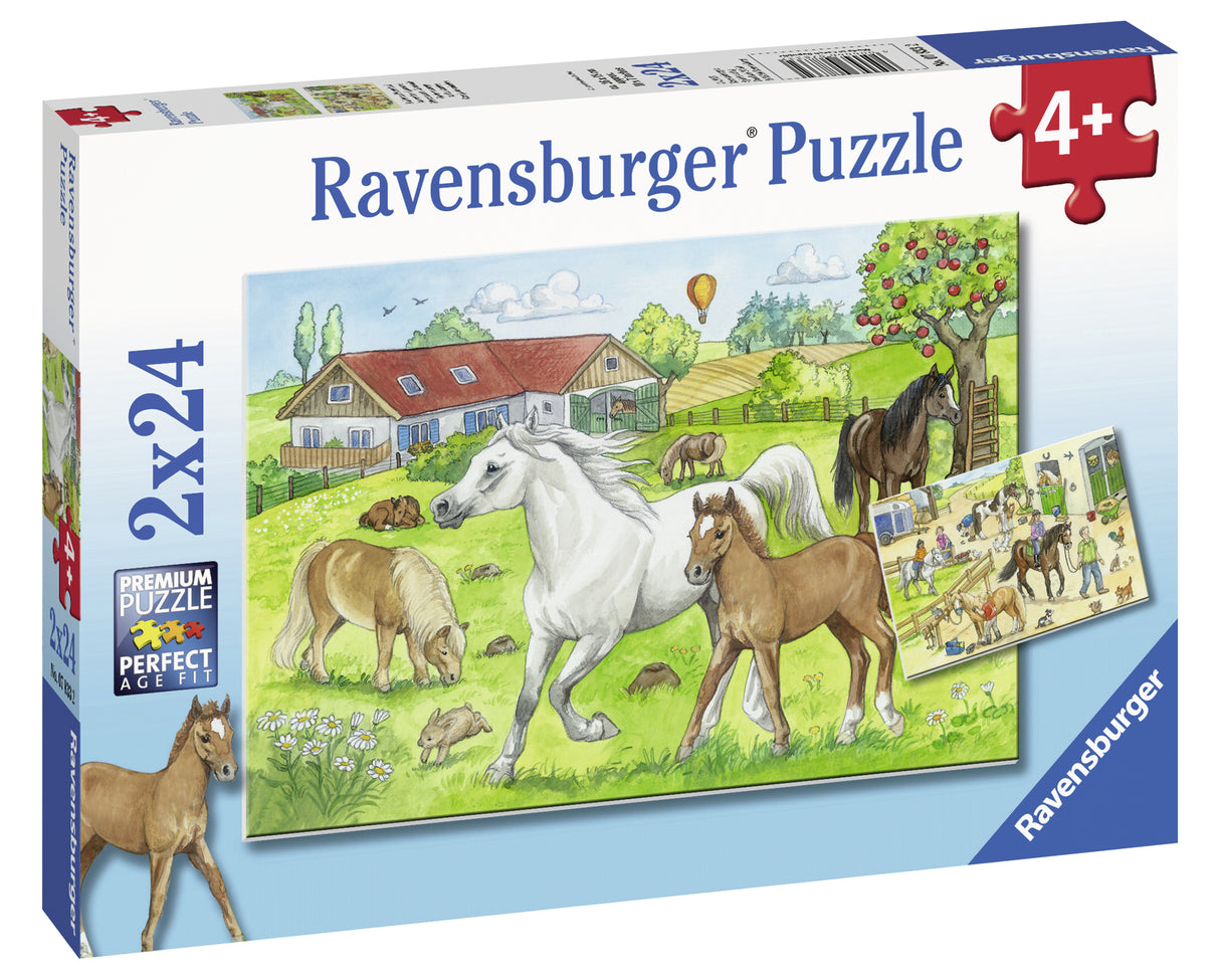 Ravensburger pusle 2x24 tk Ratsatall
078332V