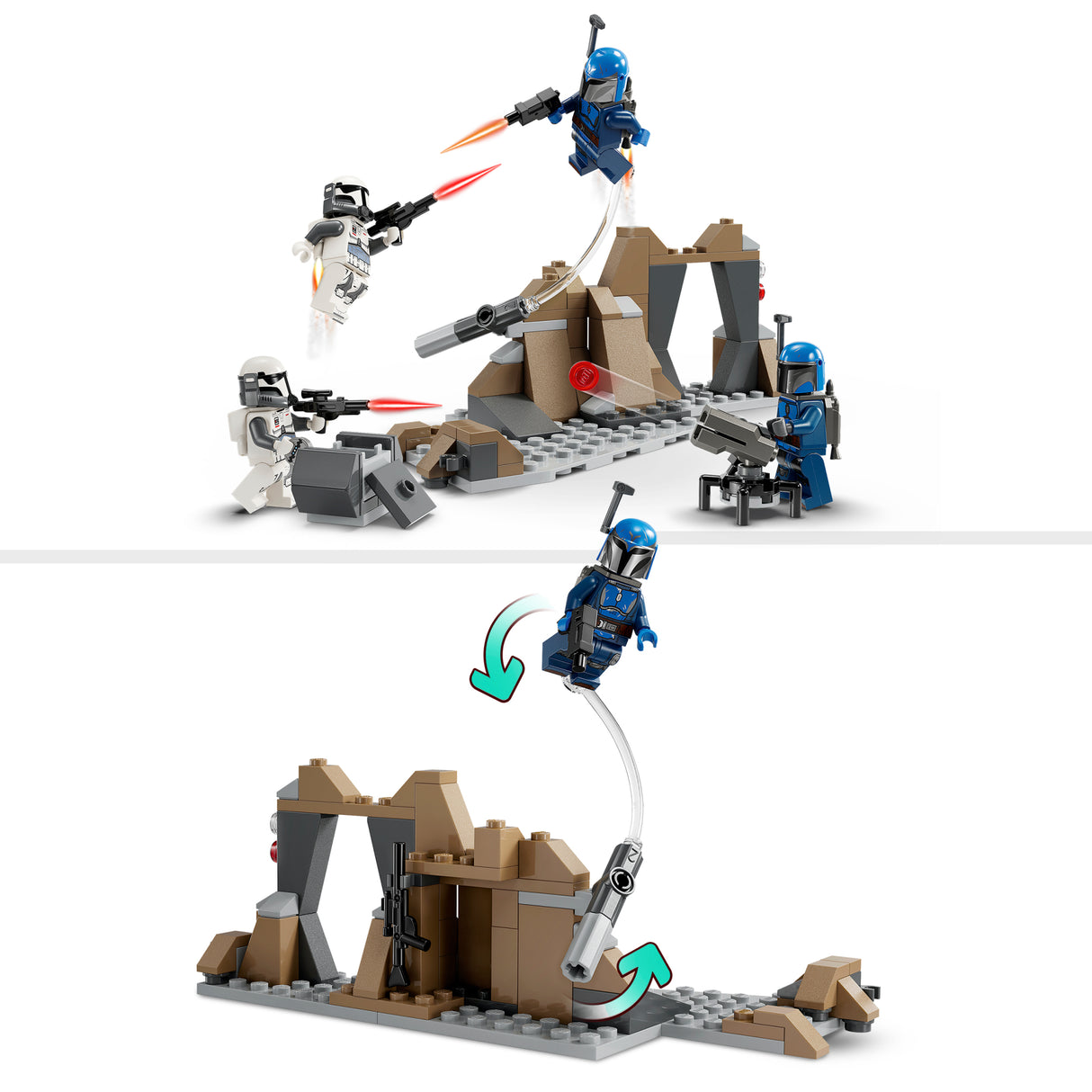LEGO Star Wars Mandalorei varitsemise lahingukomplekt 75373L