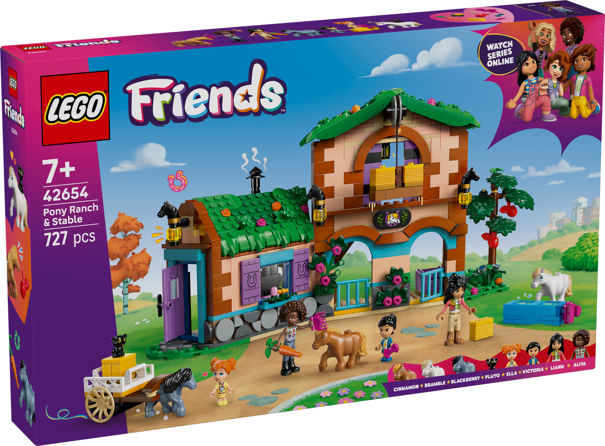 LEGO Friends Poni rantšo ja tall
 42654L