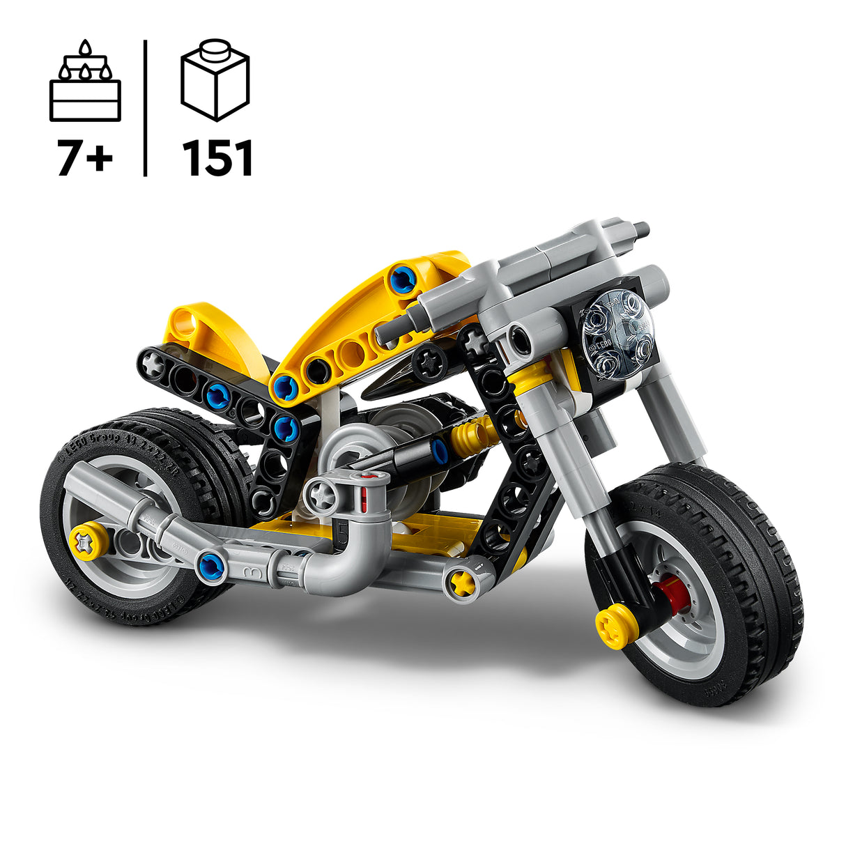 LEGO Technic Kollane mootorratas 42225L