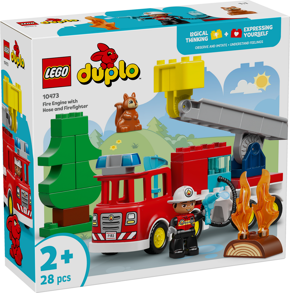 LEGO DUPLO Tuletõrjeauto vooliku ja tuletõrjujaga 10473L