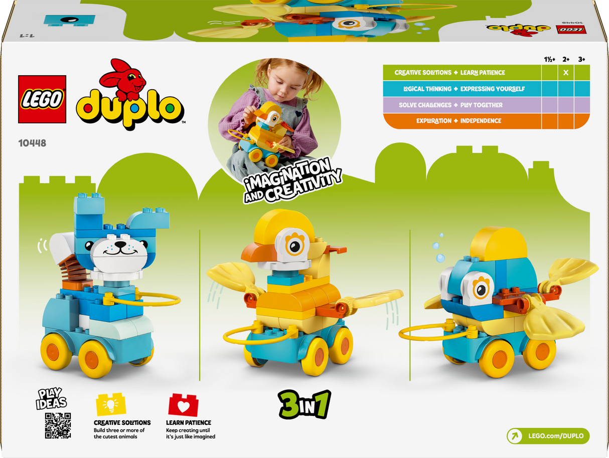 LEGO DUPLO Kolm ühes: loomad ratastel 10448L