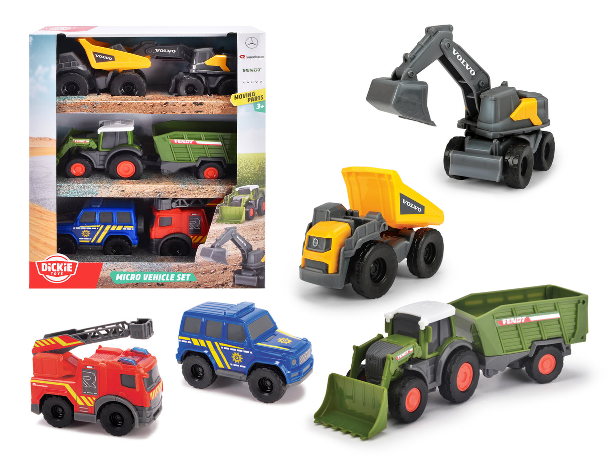 Dickie Toys mänguautode komplekt – 5 erinevat 203742016B