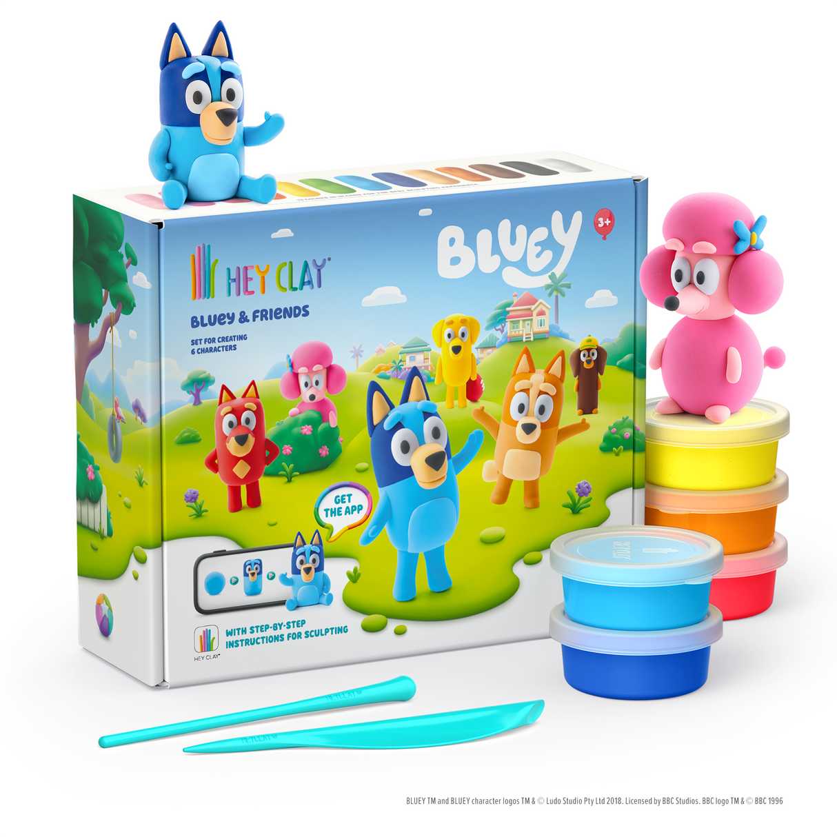 HEY CLAY voolimismass 15 tk: Bluey ja sõbrad 15031E