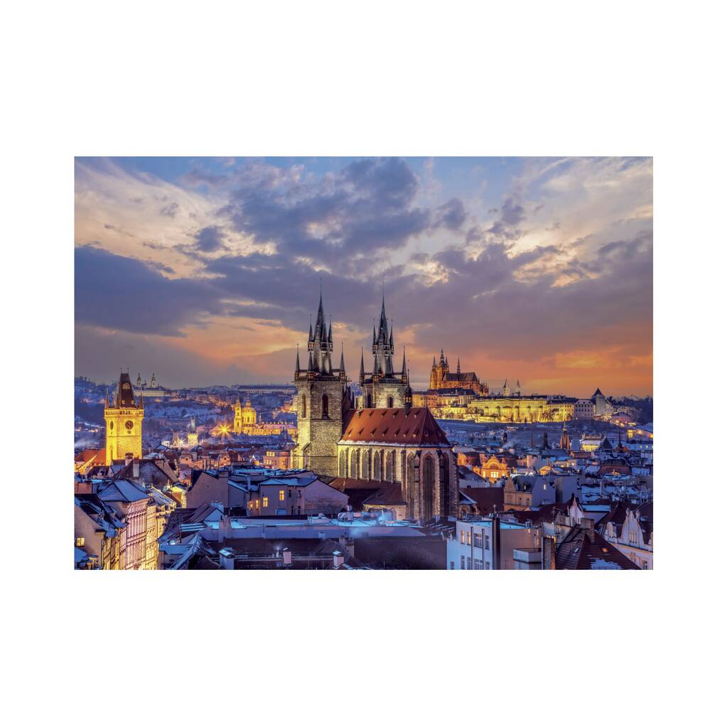 Dino neoonpusle 1000 tk: vaade Praha lossile 54135D