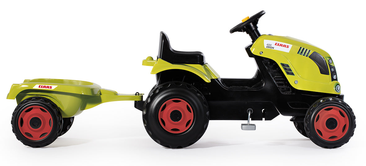 Smoby pealeistutav pedaalidega lastetraktor Claas Farmer XL järelkäruga 710114S