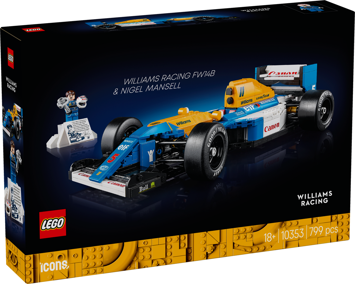 LEGO Icons Williams Racing FW14B ja Nigel Mansell 10353L