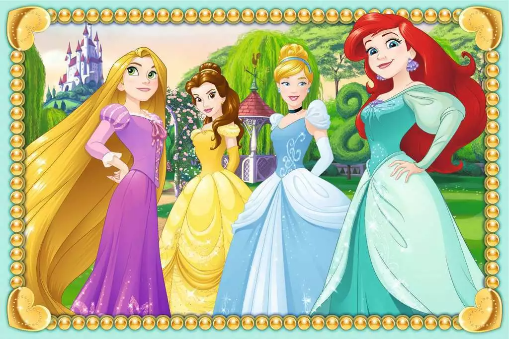 Ravensburger klotsipusle 6 tk Disney printsessid 074280V