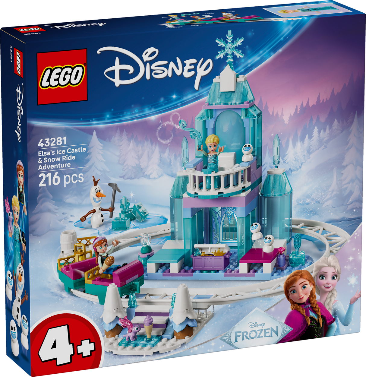 LEGO Disney Elsa jäälossi ja lumesõidu seiklus 43281L
