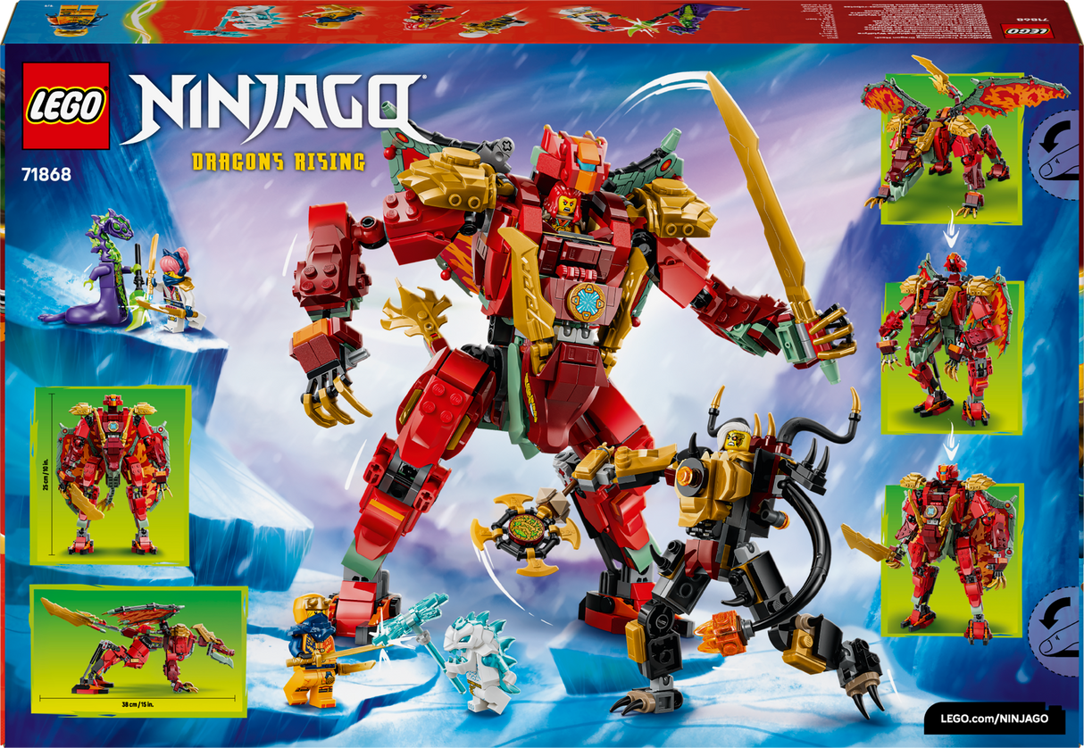 LEGO Ninjago Wyldfyre'i muutuv draakonirobot 71868L