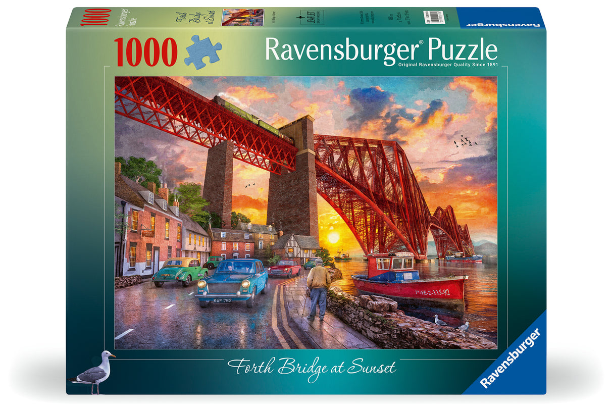Ravensburger pusle 1000 tk Forthi sild päikeseloojangul
12000125V