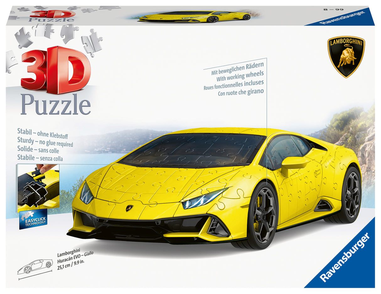 Ravensburger 3D pusle Lamborghini Huracan EVO Giallo
115624V