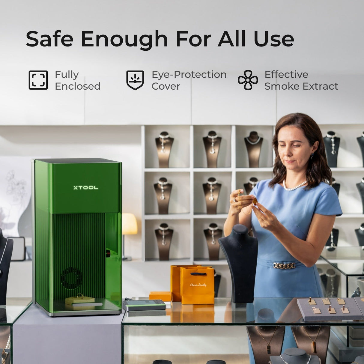 xTool F1 Ultra 20W kiud- ja dioodlasergraveerija: Klass 1 P5010383