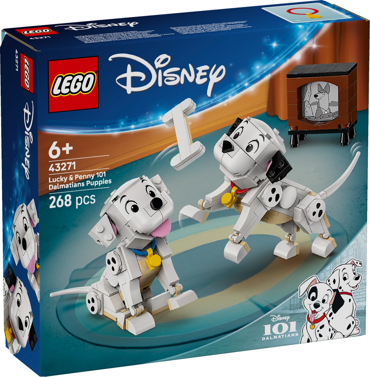 LEGO Disney Lucky ja penny 101 dalmaatsia koera kutsikat 43271L