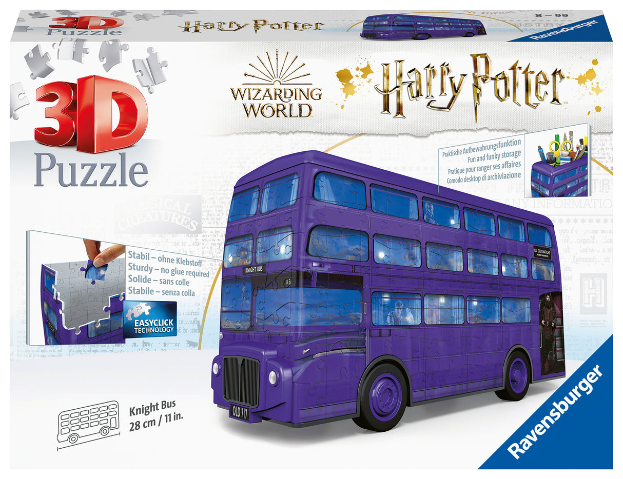 Ravensburger 3D pusle pliiatsitops 162 tk Harry Potter buss 111589V