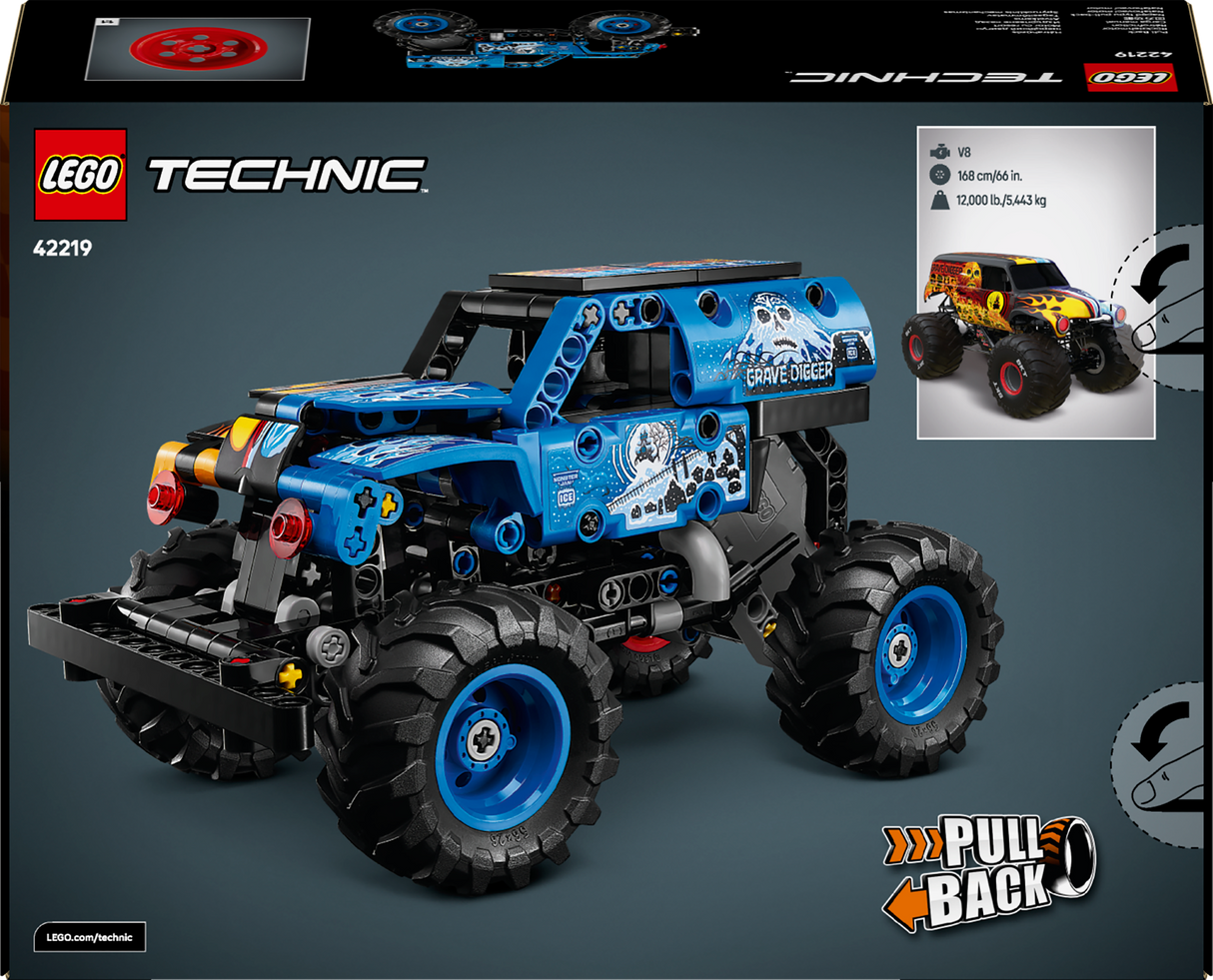 LEGO Technic Monster Jam Grave Digger tuli ja jää 42219L