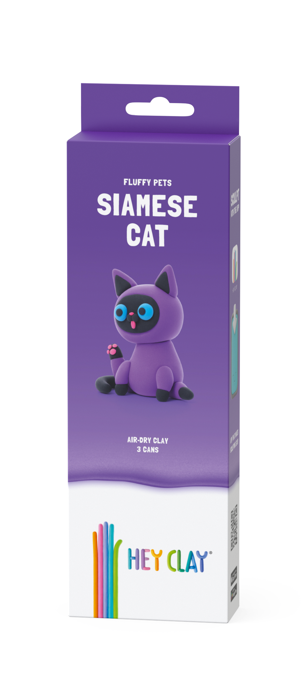 HEY CLAY voolimismass 3 tk: Siiami kass 30112E