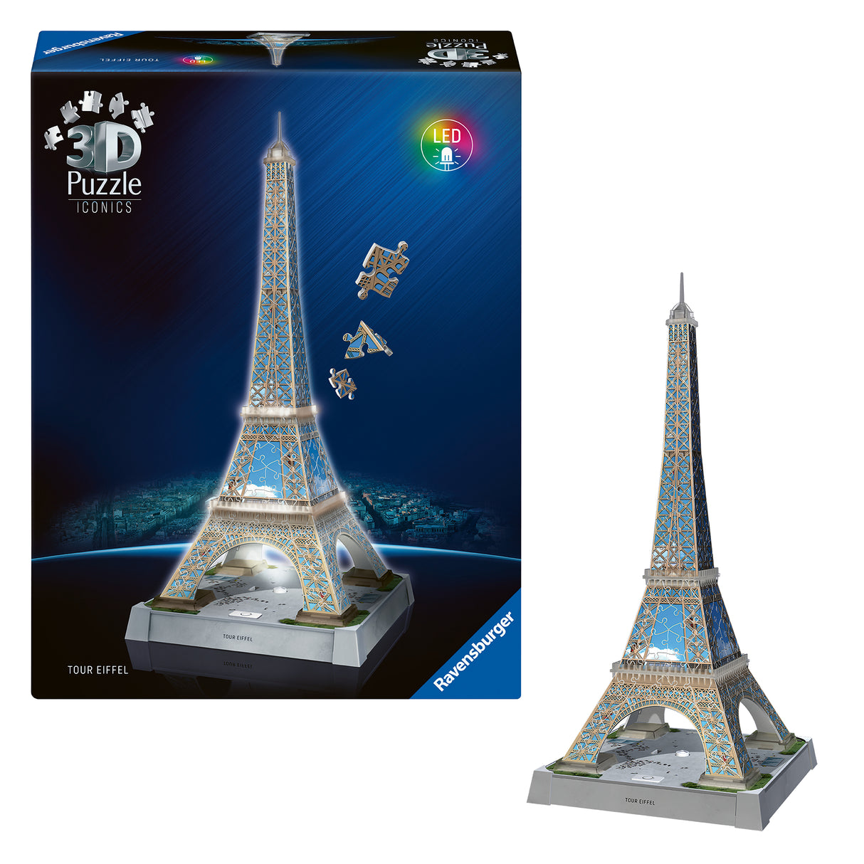 Ravensburger 3D pusle LED valgusega: Eiffeli torn 12008024V