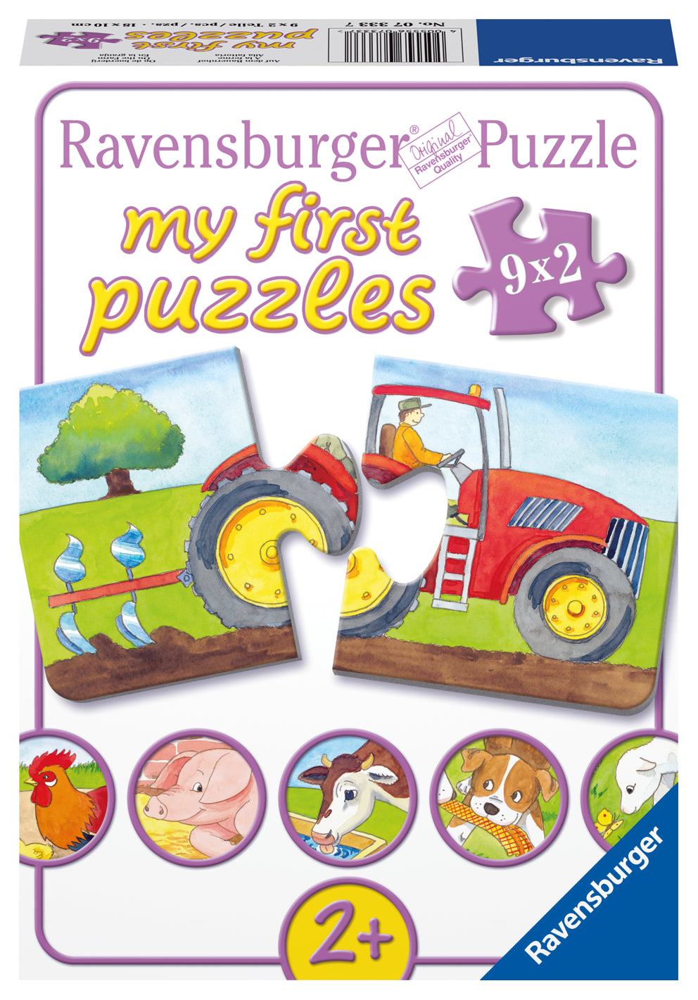 Ravensburger minu esimene pusle 9x2 tk Talu
073337V