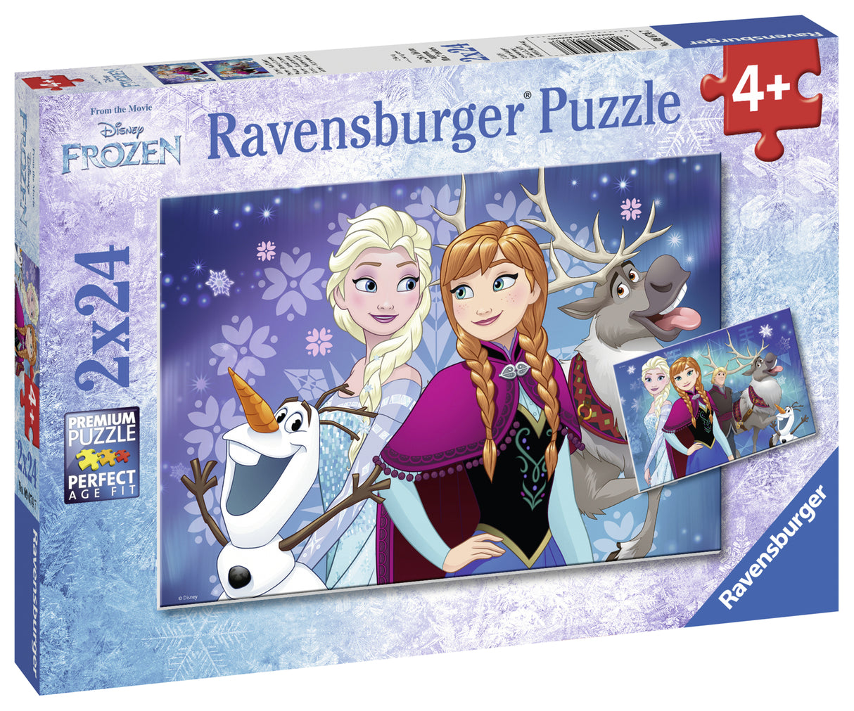 Ravensburger pusle 2x24 tk Lumekuninganna / Frozen - Anna ja Elsa sõbrad
090747V