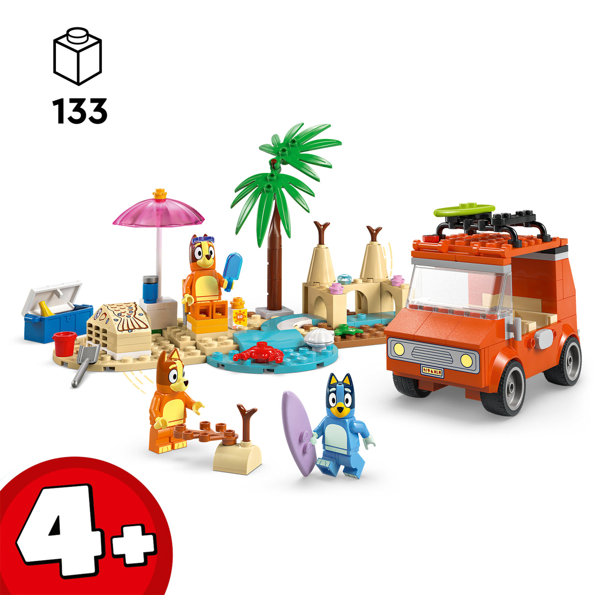 LEGO 4PLUS Bluey ranna- ja autoreis perega 11202L