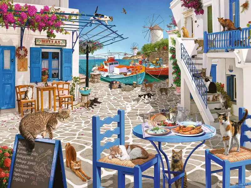 Ravensburger pusle 1500 tk: Mykonose kassid 12001450V