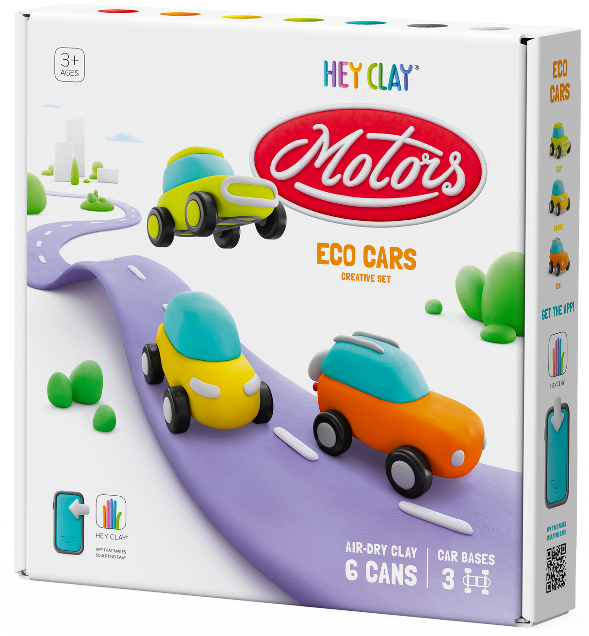 HEY CLAY voolimismass Öko autod ratastega 60901E