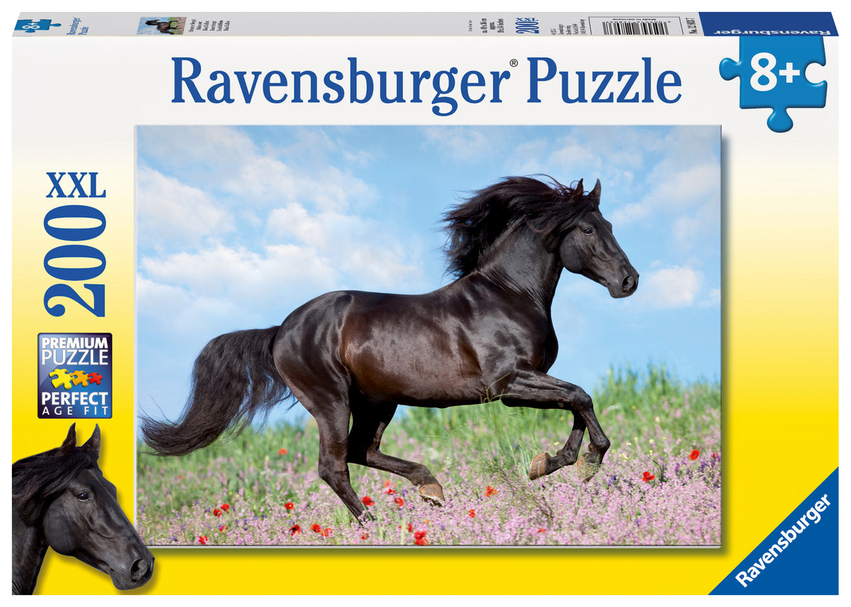 Ravensburger pusle 200 tk Must ratsu 128037V